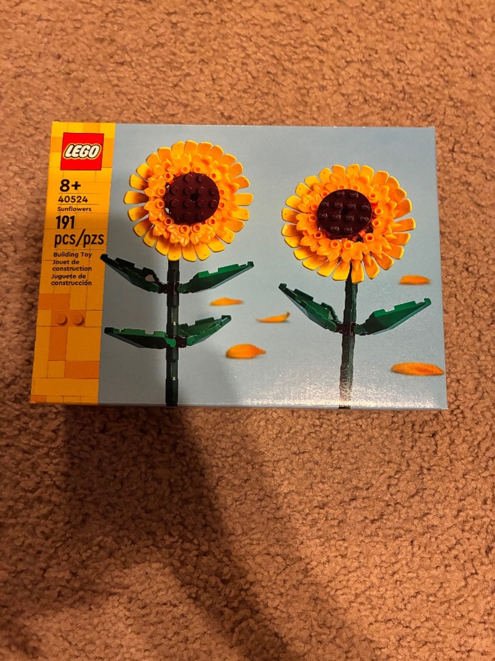 Sunflower Lego Set, NIB